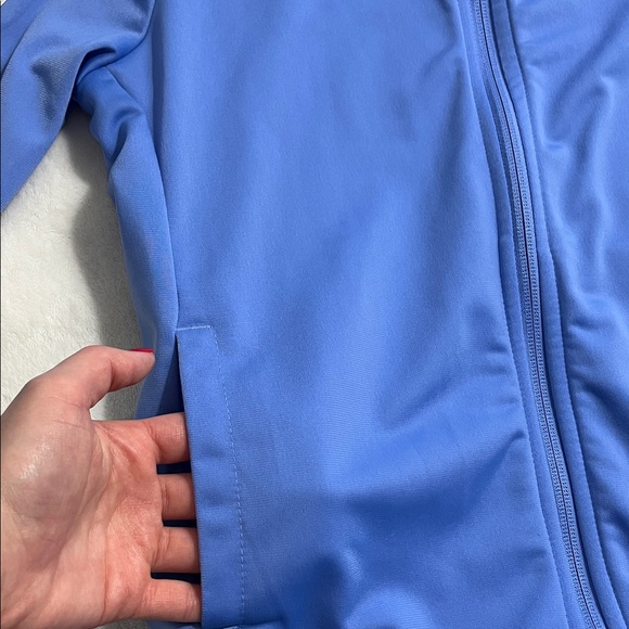 Adidas Light Blue Zip-Up Jacket - Picture 3 of 6